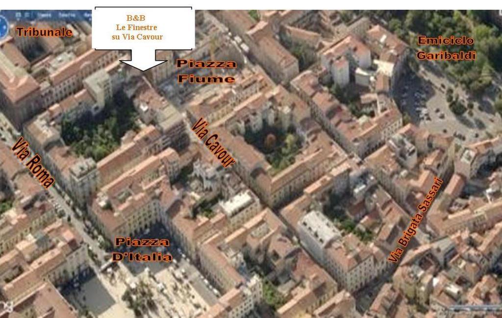 B&B Le Finestre Su Via Cavour Sássari Exterior foto